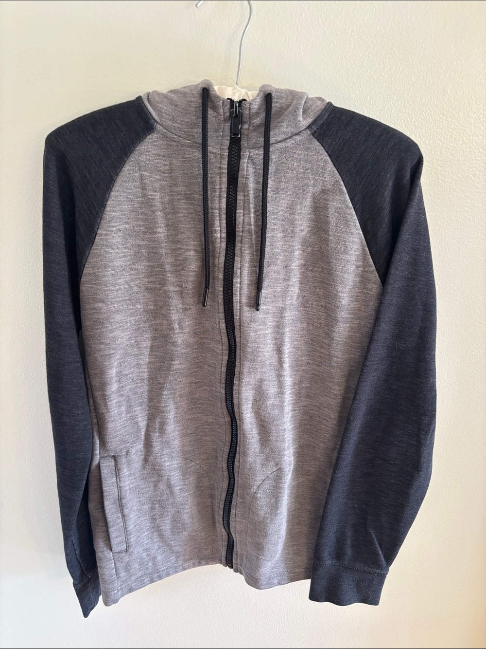 Tony Hawk Gray and Black Zip-Up Hoodie Sweater